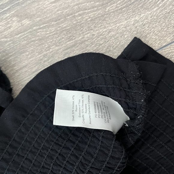 Aritzia Black Puff Sleeve Blouse - Picture 6 of 8